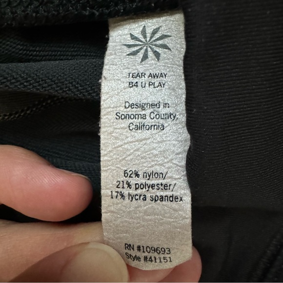 Athleta Small Black Streamline Yoga Pants - Picture 4 of 6